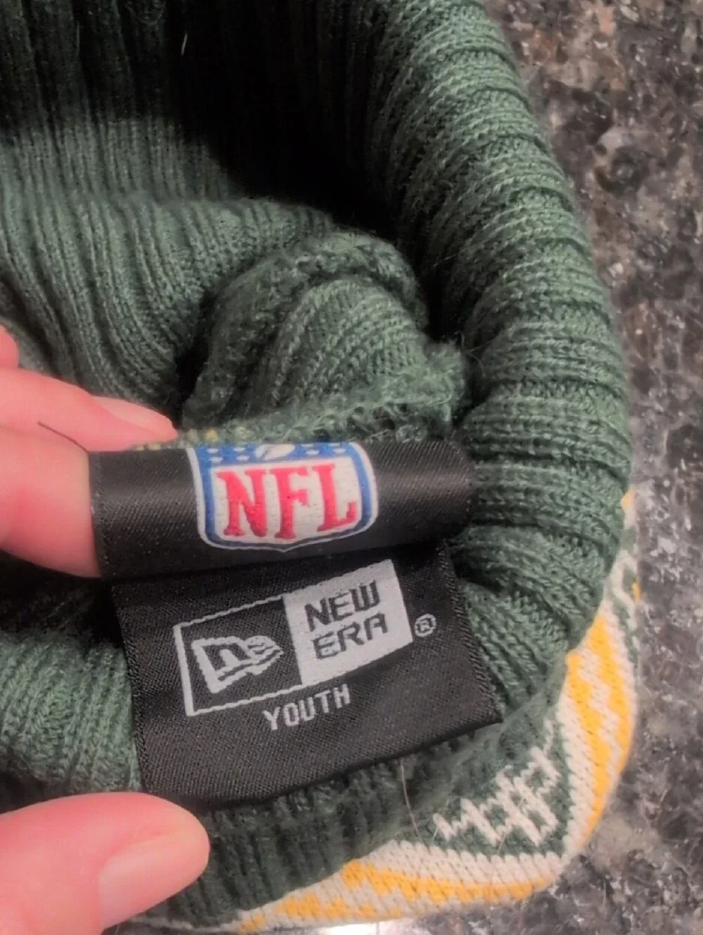 New Era Green Bay Packers Kids Beanie - Green & Yellow